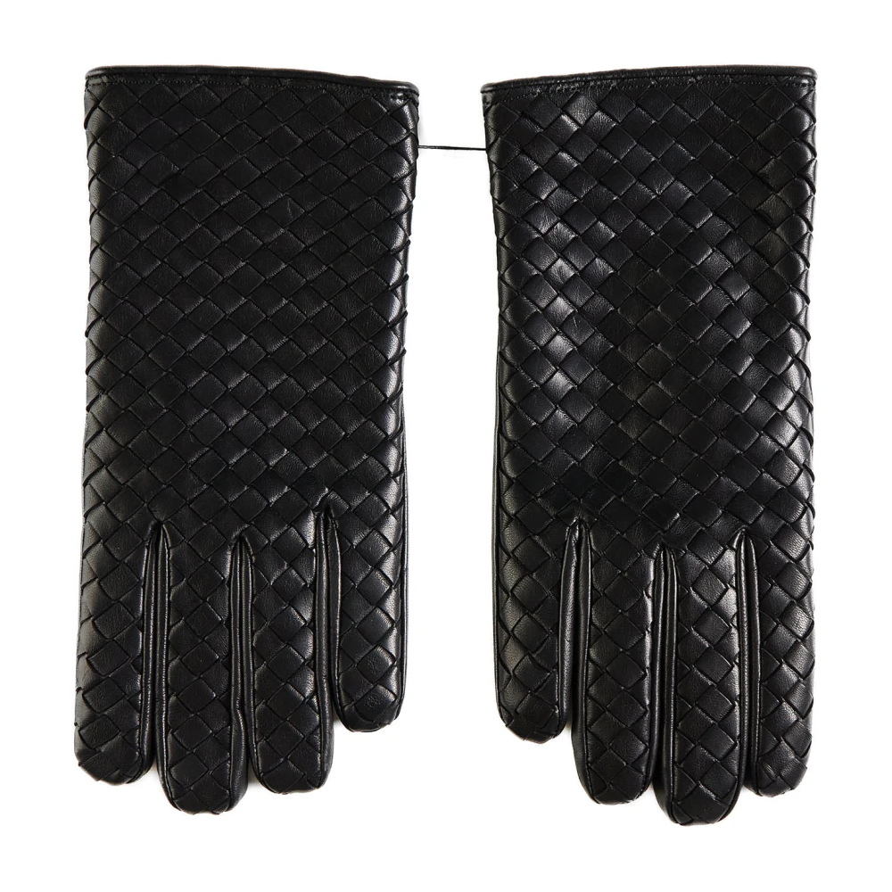 Bottega Veneta Zwarte Handschoenen Elegante Stijl Black Heren