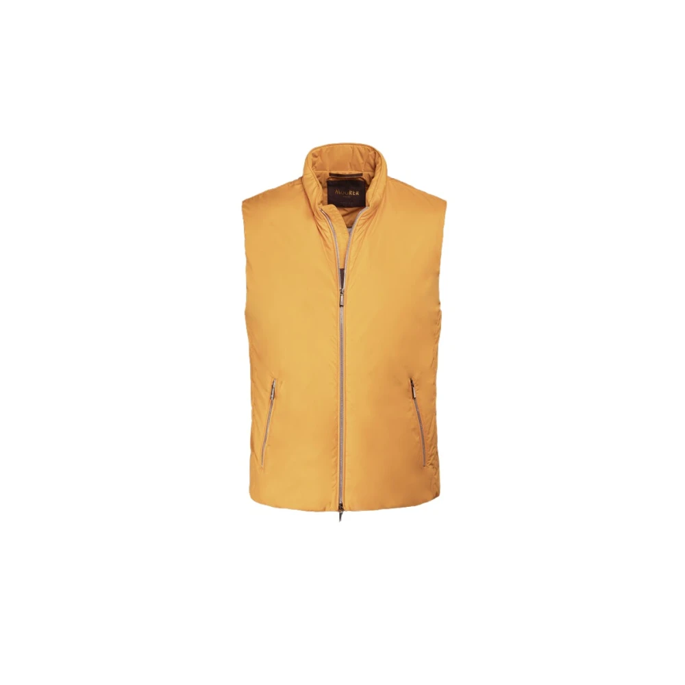 Moorer Uomo Arancione Gilet Acqua Line Con Ombrelli