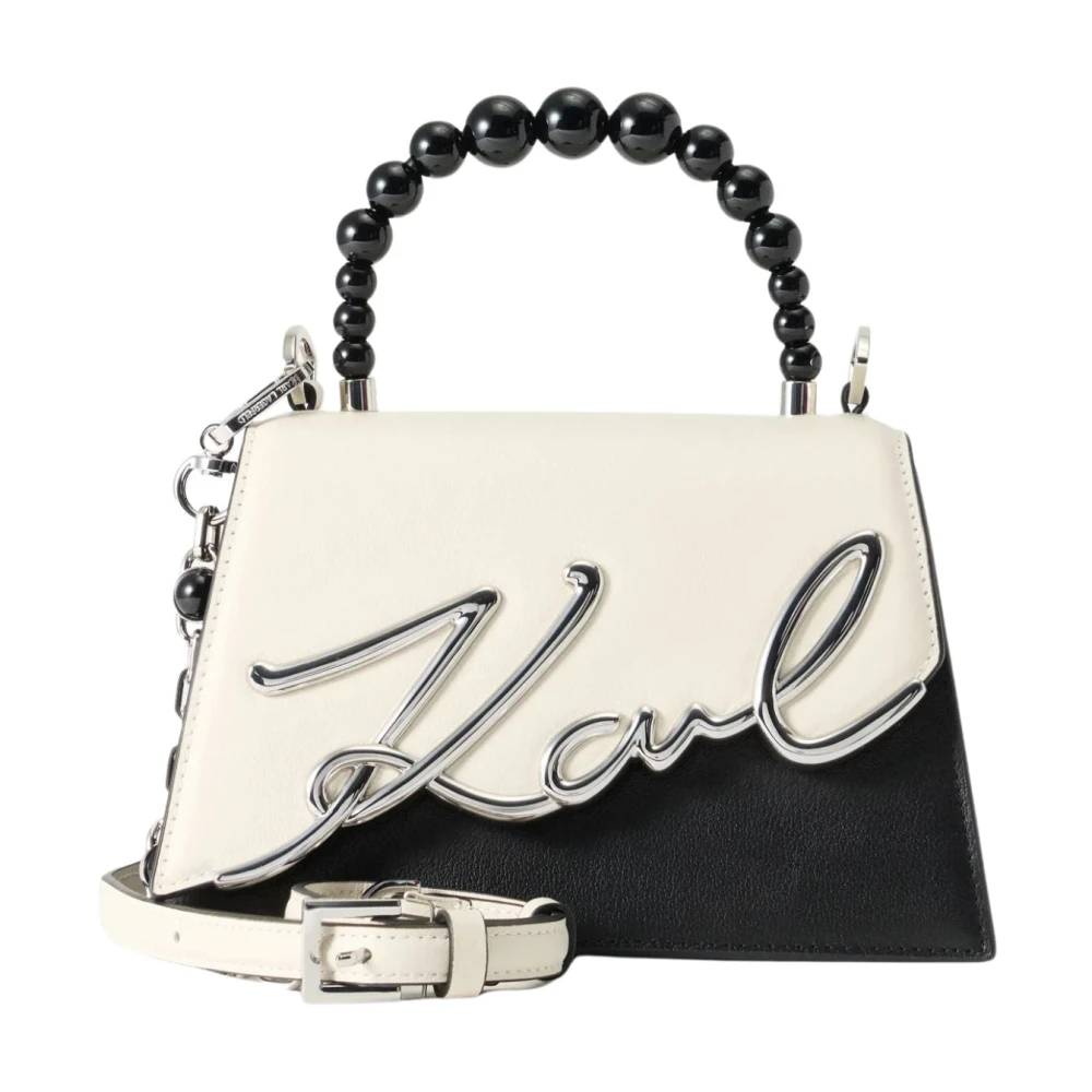 Karl Lagerfeld Black Handbags, Female, One Size, K/Signature 2.0 Crossbody Bag