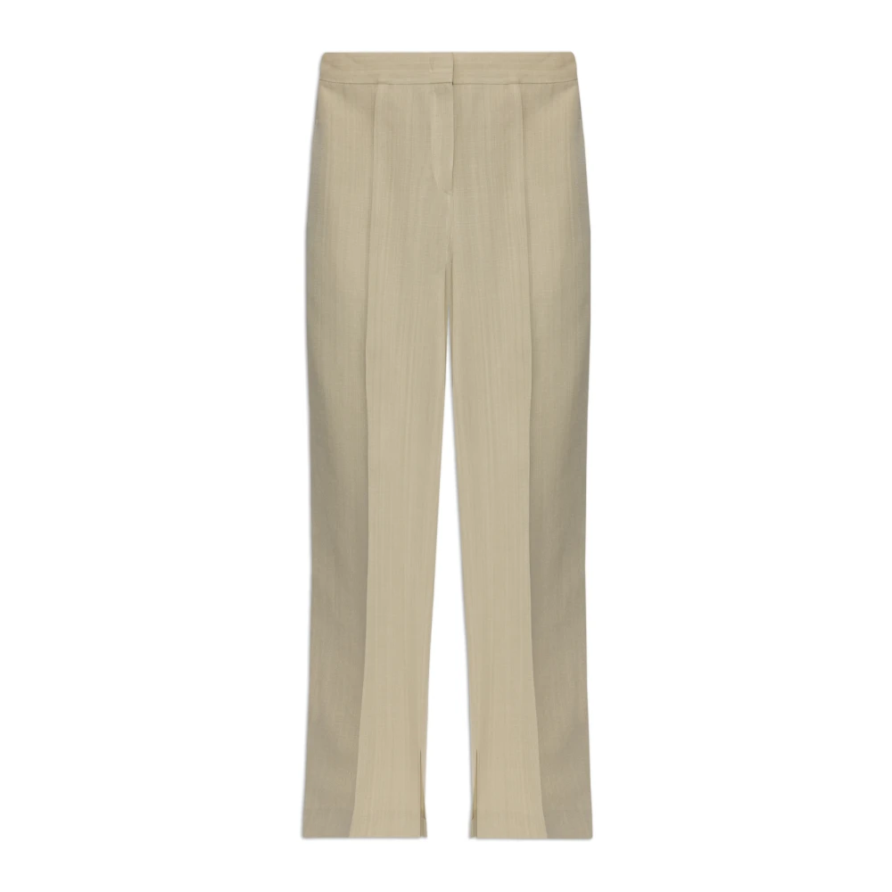 Jil Sander Veckade byxor Beige, Dam