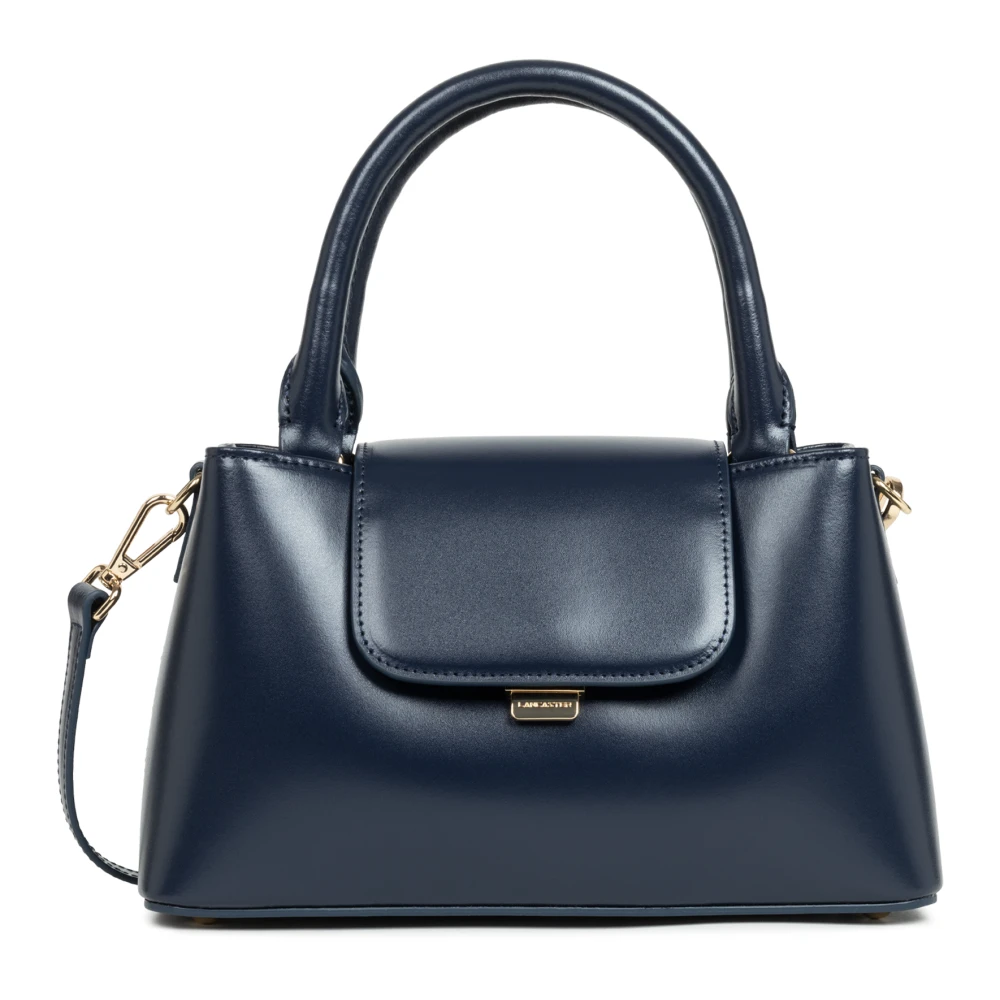 Lancaster Elegante Flap Handtas met Metalen Sluiting Blue Dames