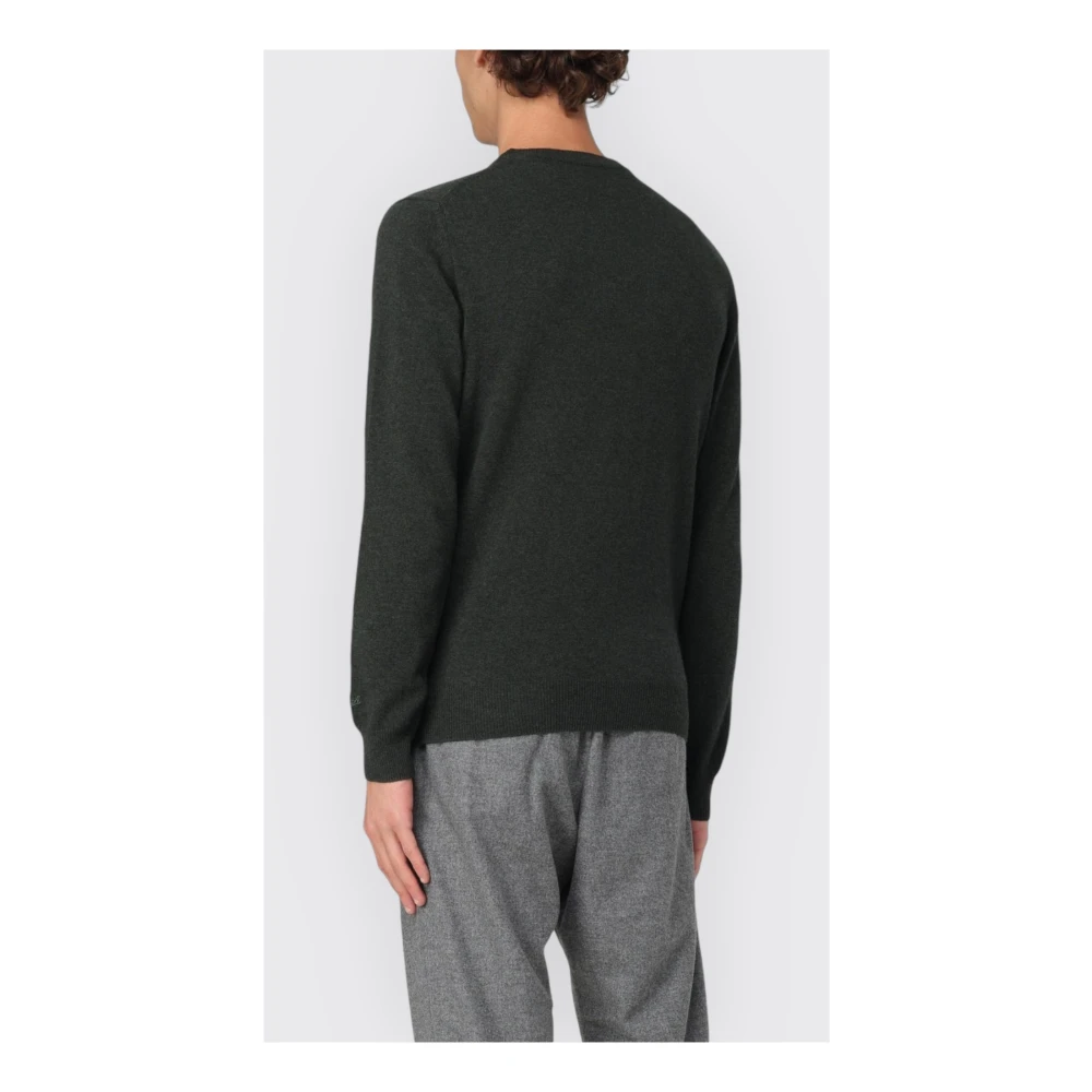 Woolrich Lamswol Crewneck Trui Gray Heren