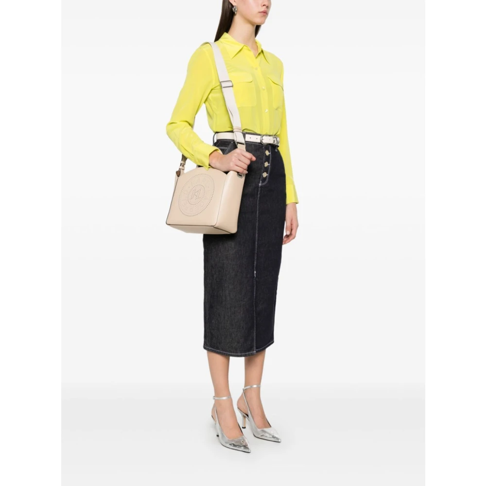 Karl Lagerfeld Tote Perforated Beige Dames