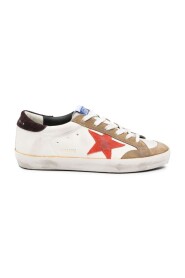 Super-Star Sneakers - Biały/Czerwony/Tabacco/Brązowy
