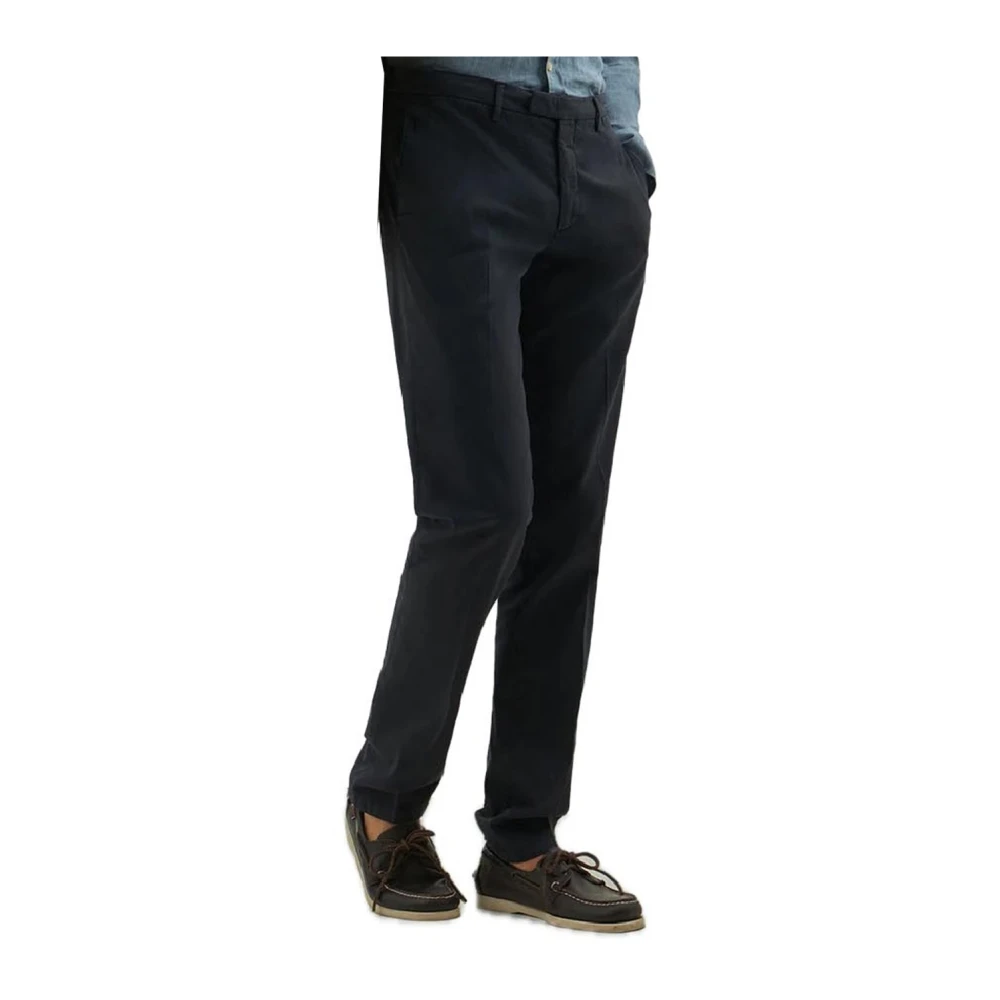 Boglioli Moderne Chino Broek Blue Heren