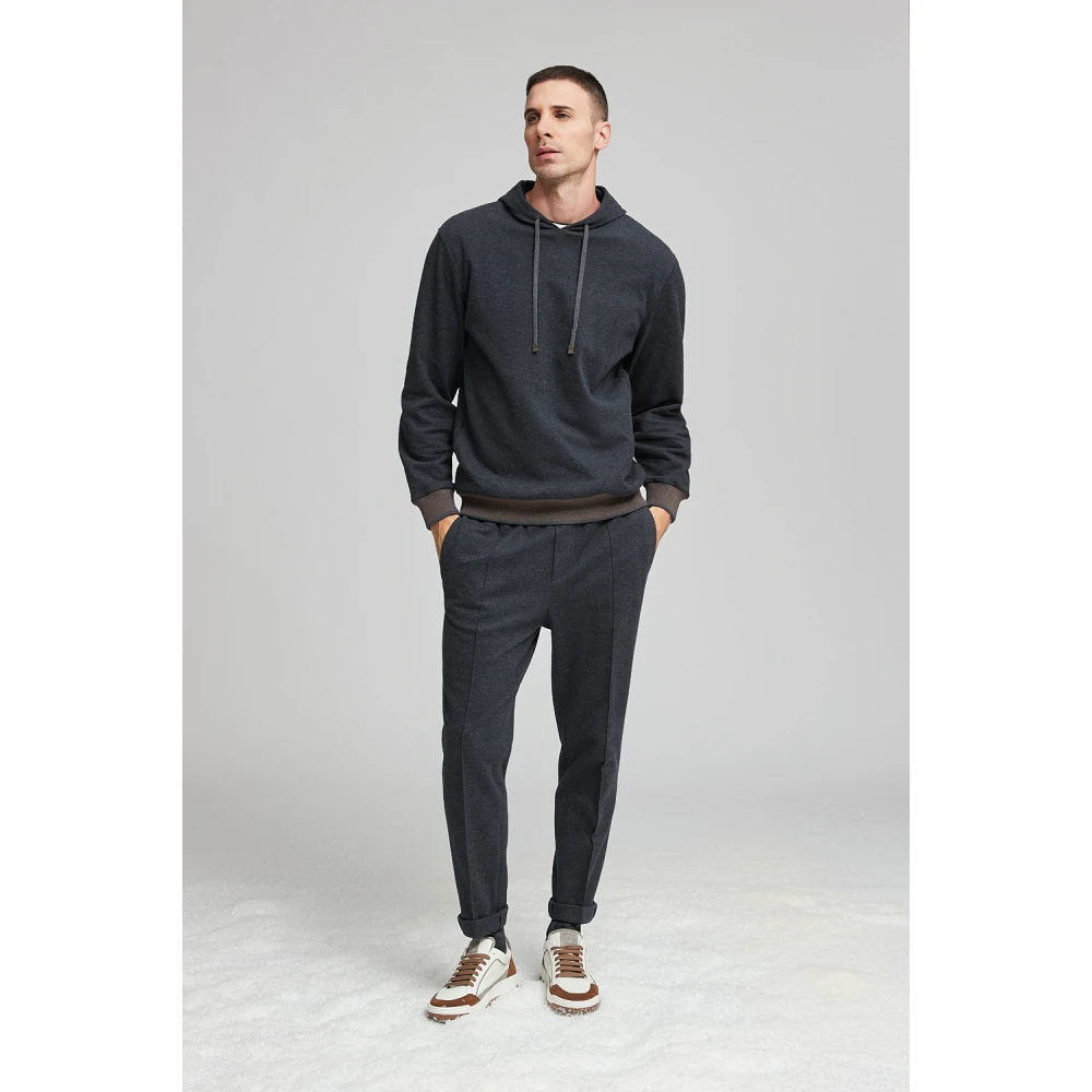 PESERICO Katoenblend joggers Gray Heren