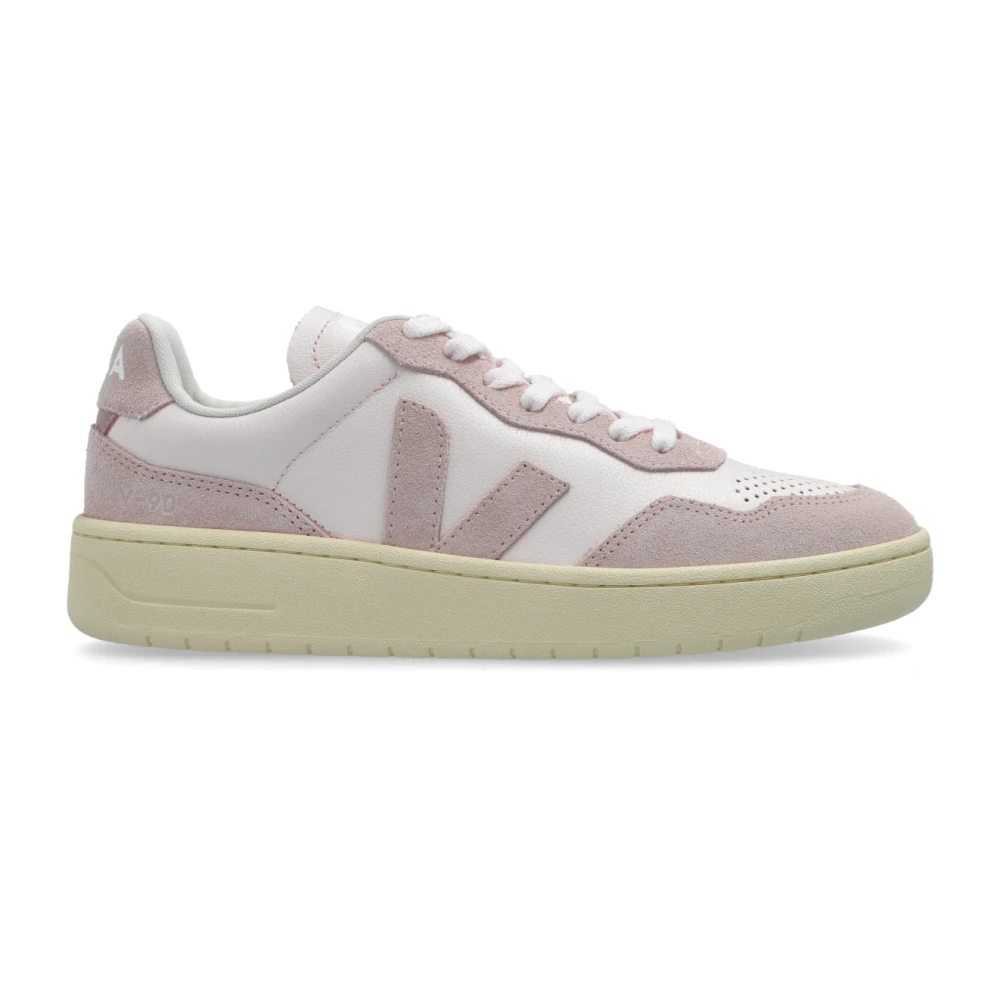Veja Pink Sneakers, Female, 6 Uk, Trainers V-90 O.t. Leather