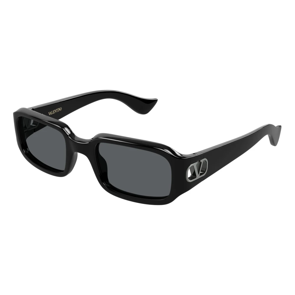 Valentino Women's Black Sunglasses, 53 Mm, Rectangle Sunglasses
