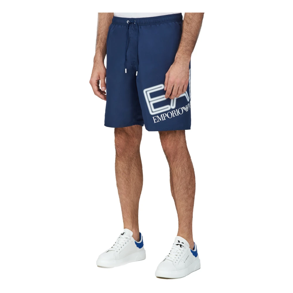 Emporio Armani EA7 Sportieve Zwembroek Blue Heren