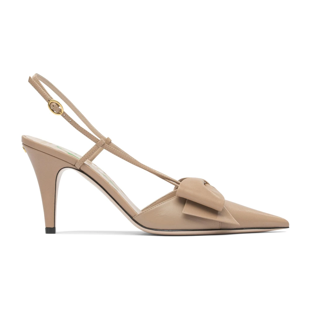 Valentino Garavani Pink Pumps, Female, 3 Uk, Bow Slingback Pumps