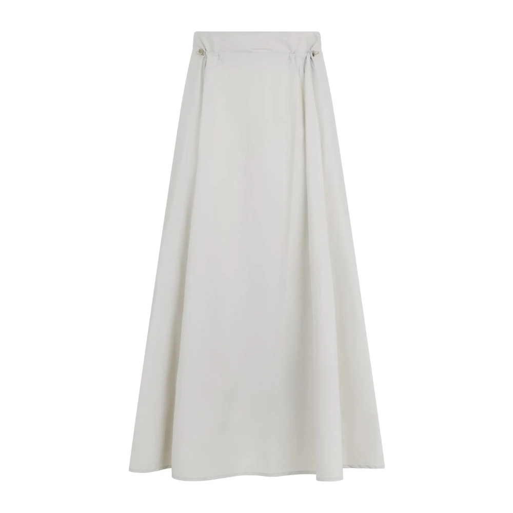 Herno Women's Gray Maxi Skirts, L, Long Skirt