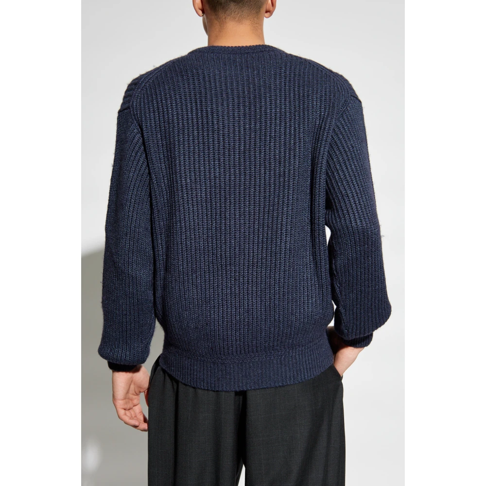 Bally Logo Sweater Blue Heren