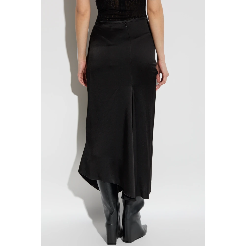 Victoria Beckham Gedrapeerde rok Black Dames
