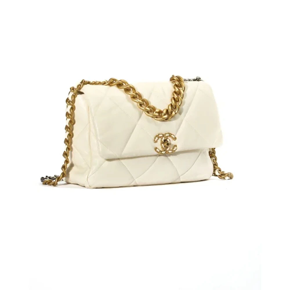 Chanel Vintage Pre-owned Leather chanel-bags White Dames