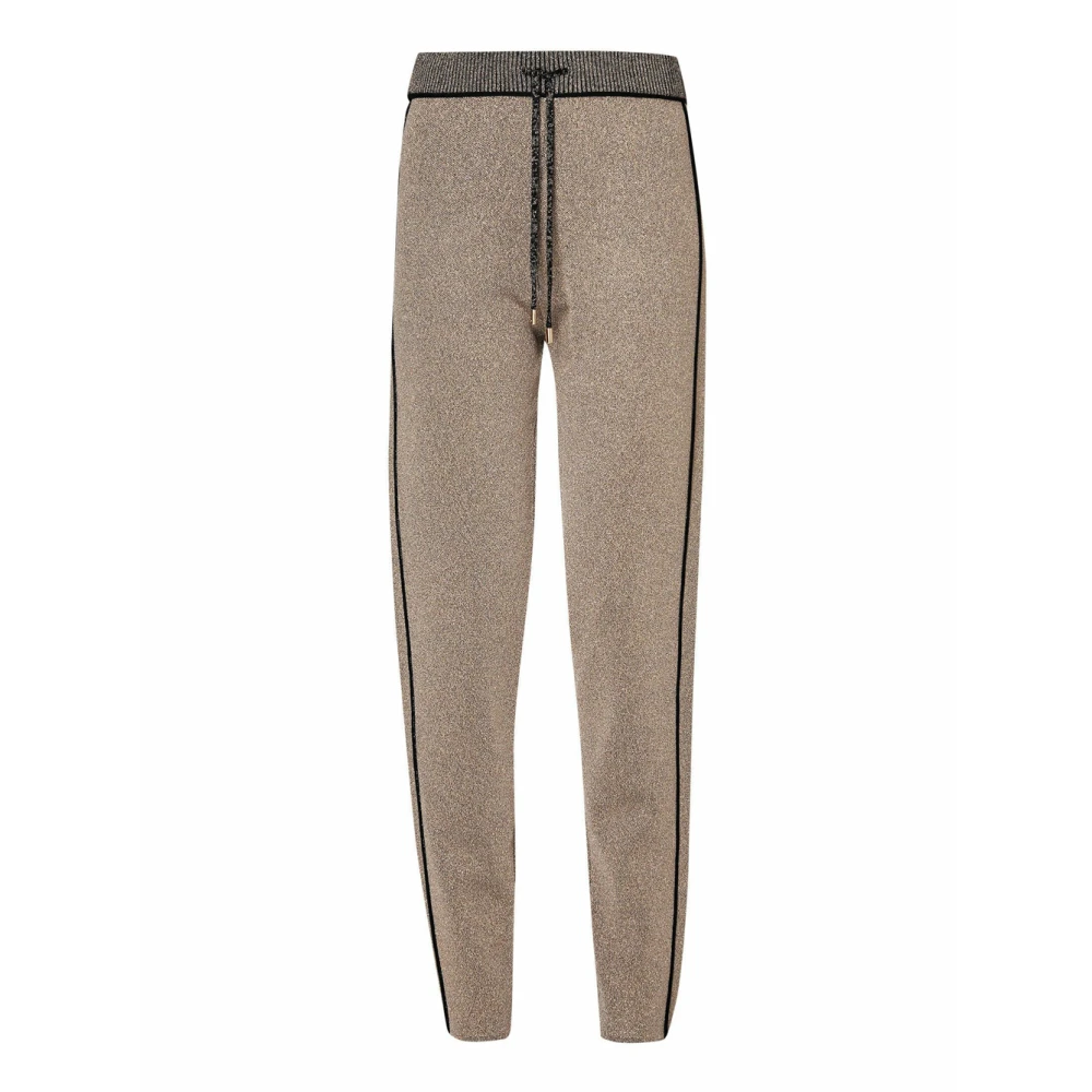 Liu Jo Sportieve Gestreepte Sweatpants Brown Dames