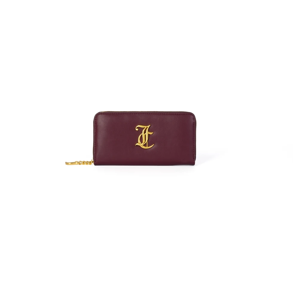 Juicy Couture Alyssa Stor Dragkedjepung PU Bordeaux Red, Dam