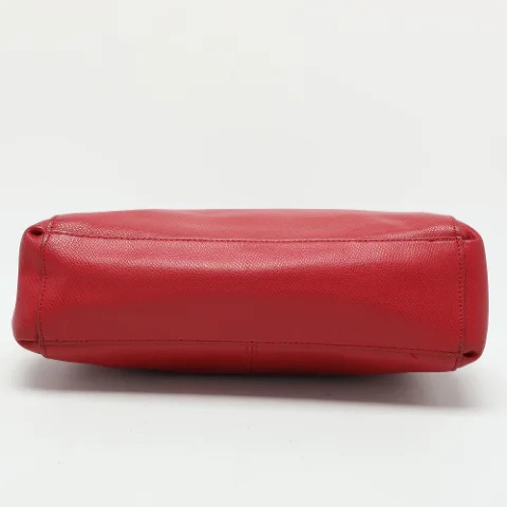 Coach Pre-owned Leather handbags Red Dames