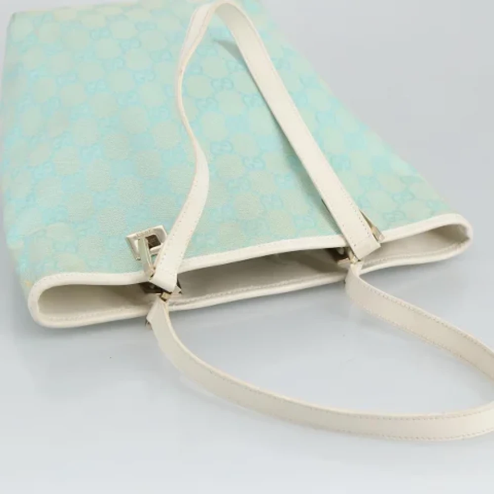Gucci Vintage Pre-owned Canvas handbags Blue Dames