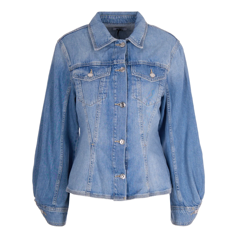 Liu Jo Vrouw Blauw Jassen Dames, S, Denim, Denim Jacket