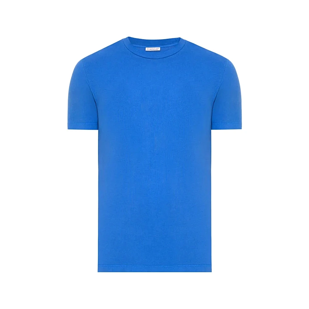 Moncler - Tops > T-Shirts - Blue - Moncler - Modalova