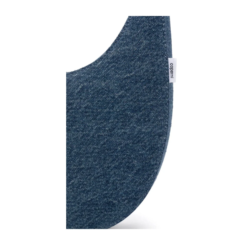 Coperni Blauwe Ovale Tas met Cirkelvormige Rits Blue Dames