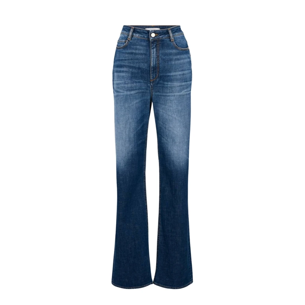 Dorothee schumacher Klassieke Straight Jeans met Verborgen Slips en Riemlussen Blue Dames