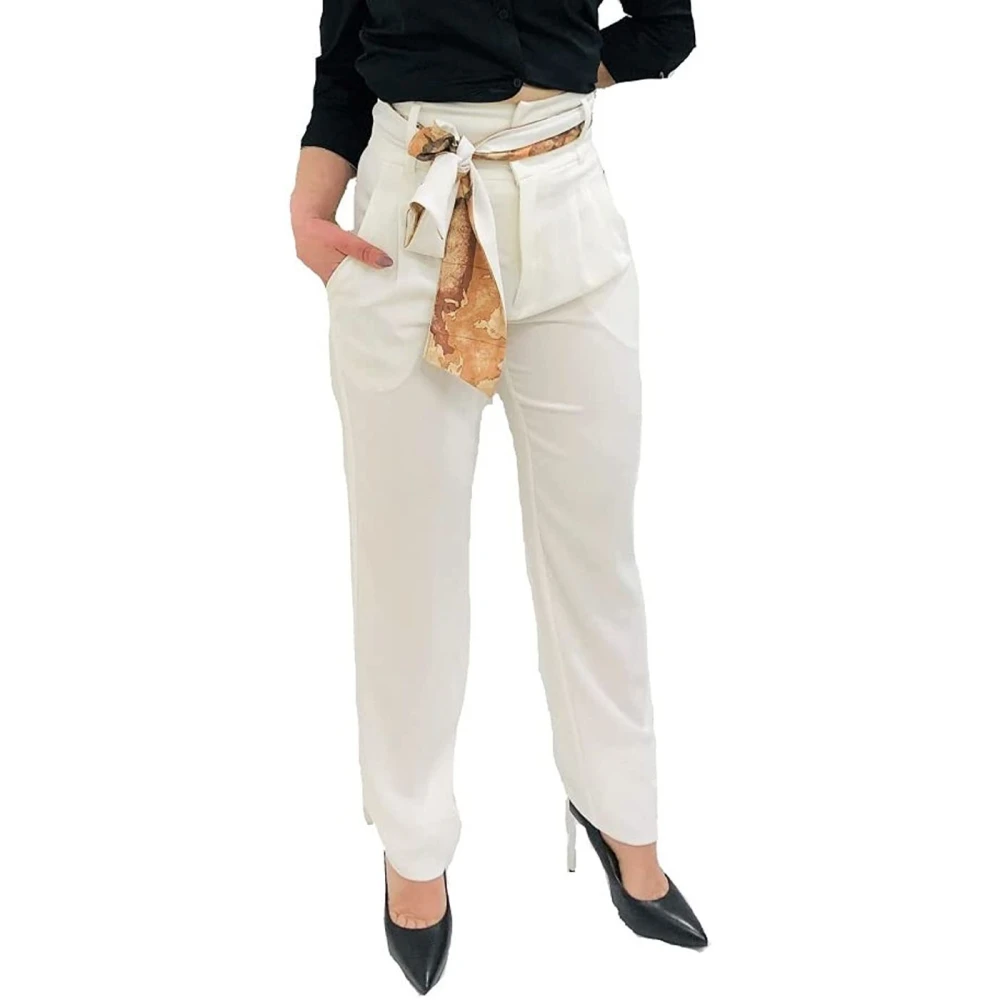 Alviero Martini 1a Classe Stijlvolle Herenbroeken White Dames