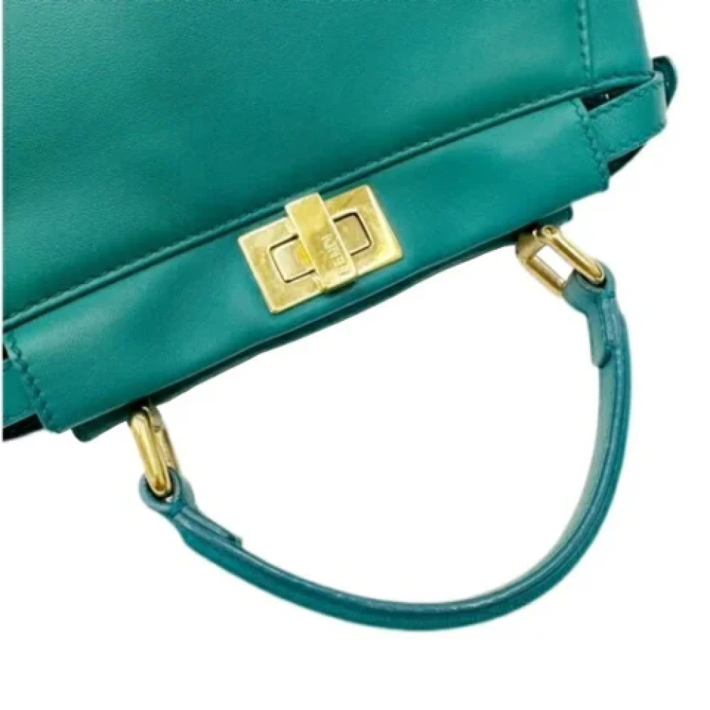 Fendi Vintage Pre-owned Leather fendi-bags Green Dames