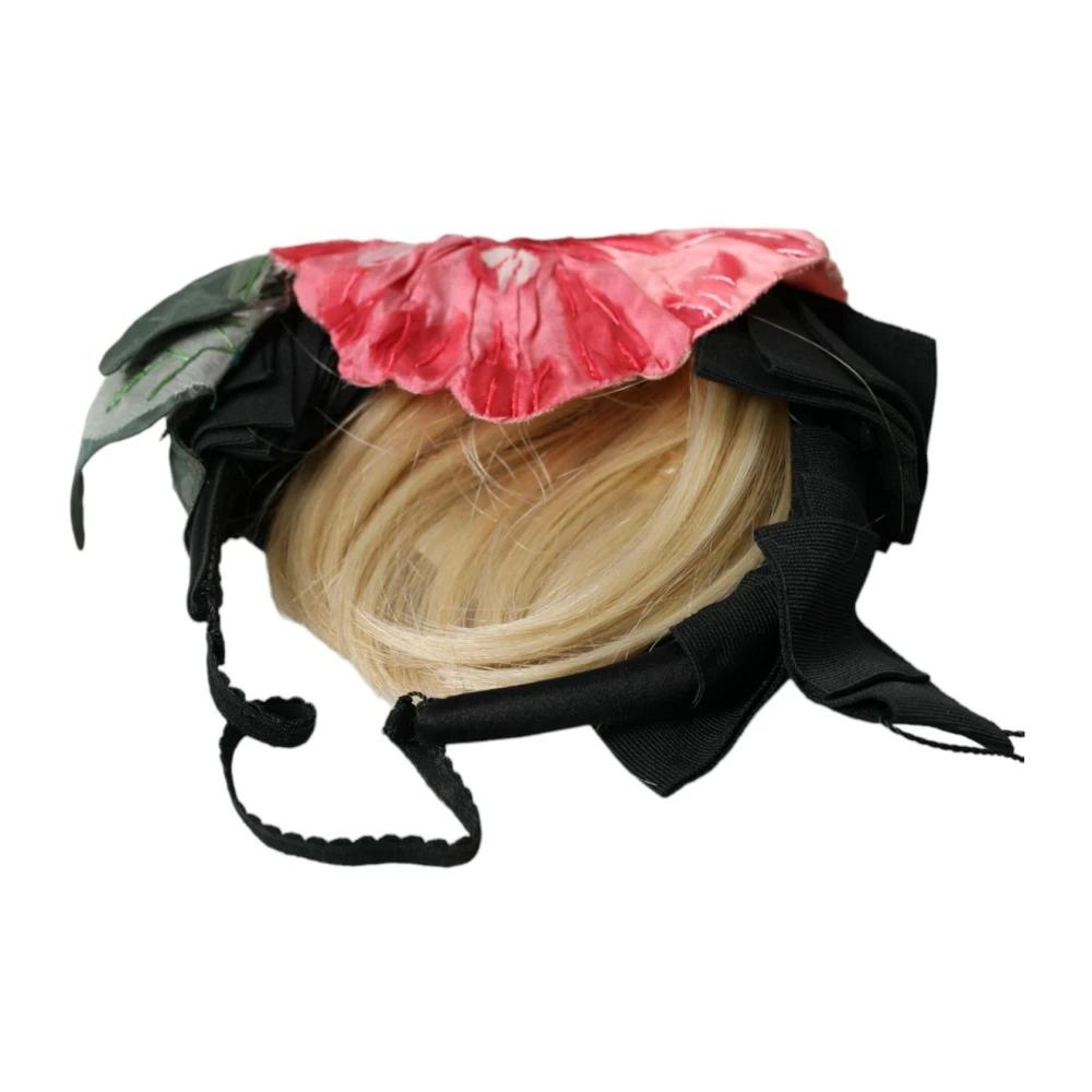 Dolce & Gabbana Zwart Viscose Haar Diadeem Hoofdband Multicolor Dames