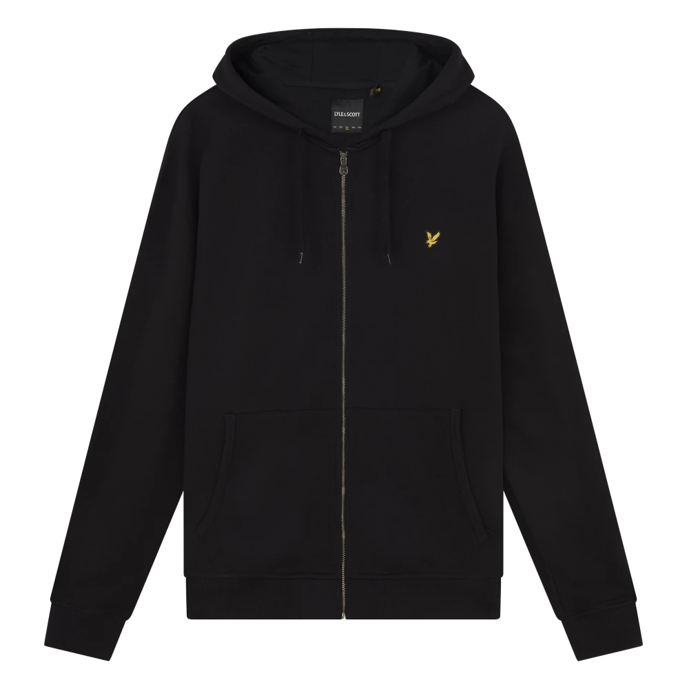 Lyle & Scott Men's Black Zip-Throughs, Xl, Zip Through Hoodie