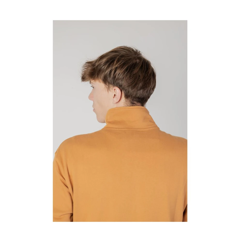 New Balance Bruine Katoenen Sweater Heren Collectie Brown Heren