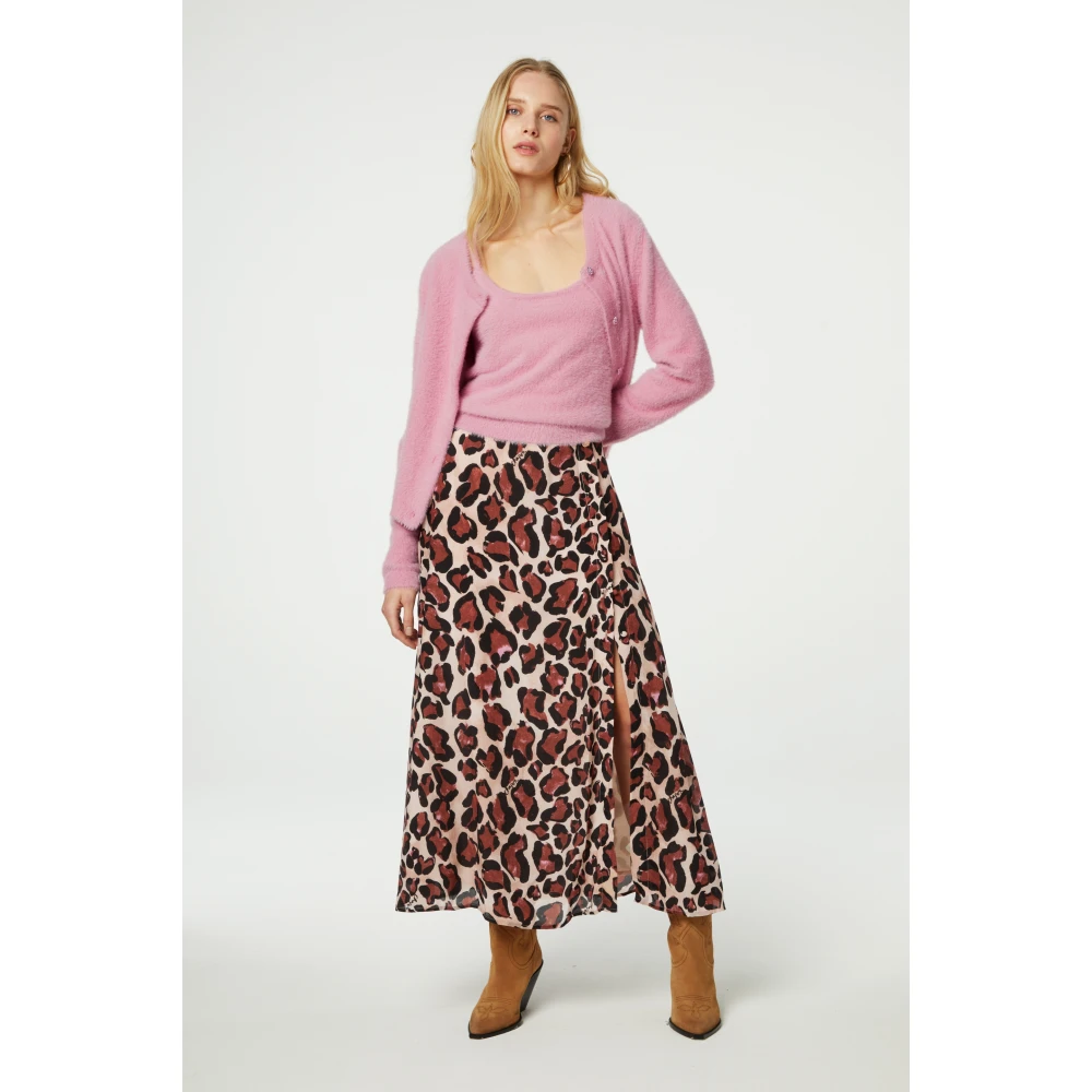 Fabienne Chapot Roze Bloemenknoop Vest Pink Dames