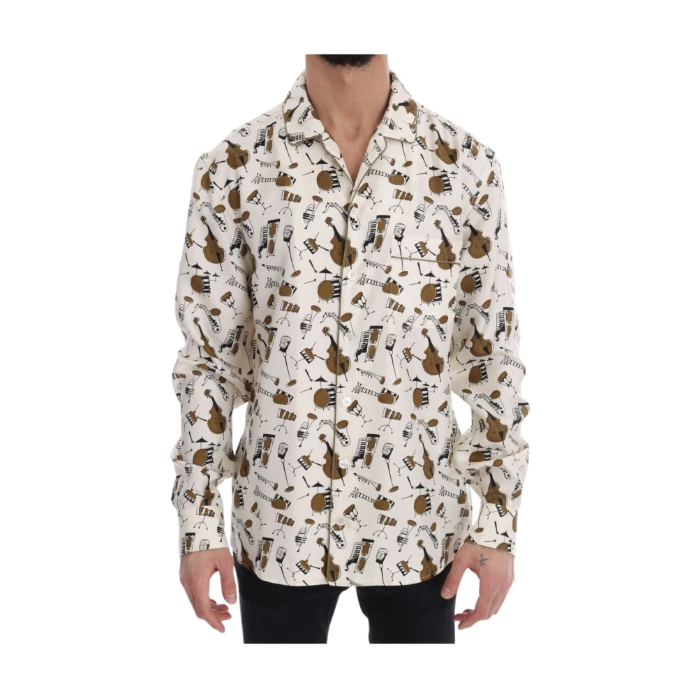 Dolce & Gabbana Men's Multicolor Jazz Casual Shirt - Casual Shirts - S - Shirts