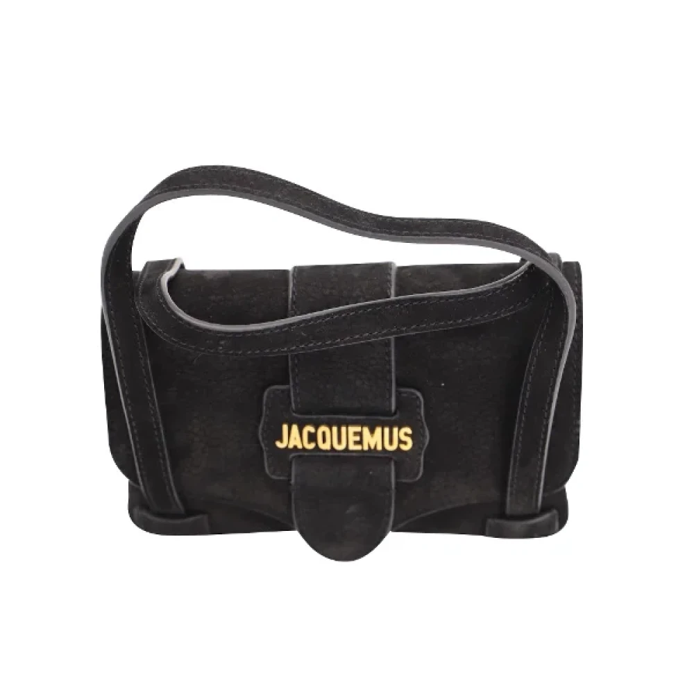 Jacquemus Pre-owned Suede handbags Black Dames