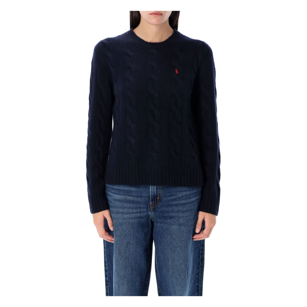 Ralph Lauren Dameskleding Gebreide kleding Hunter Navy Aw24 Blue Dames