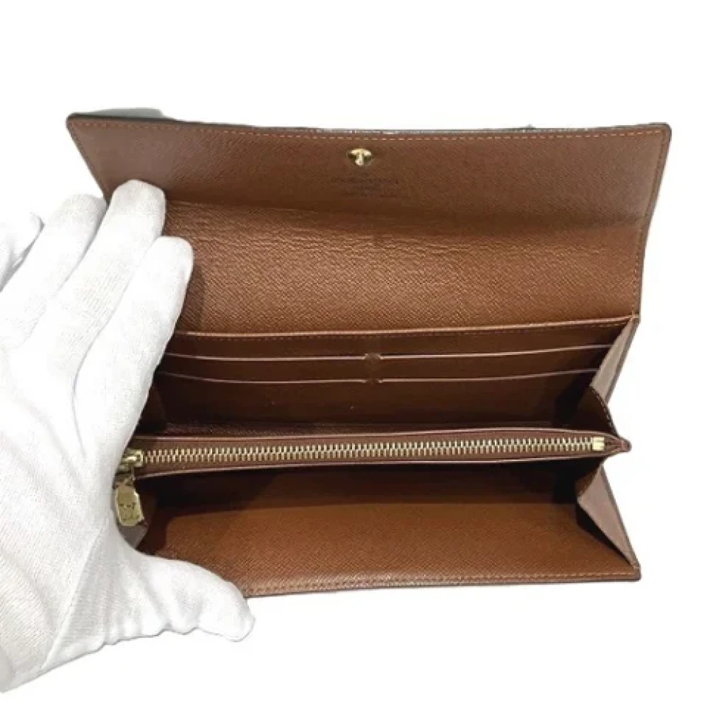 Louis Vuitton Vintage Pre-owned Canvas wallets Brown Dames