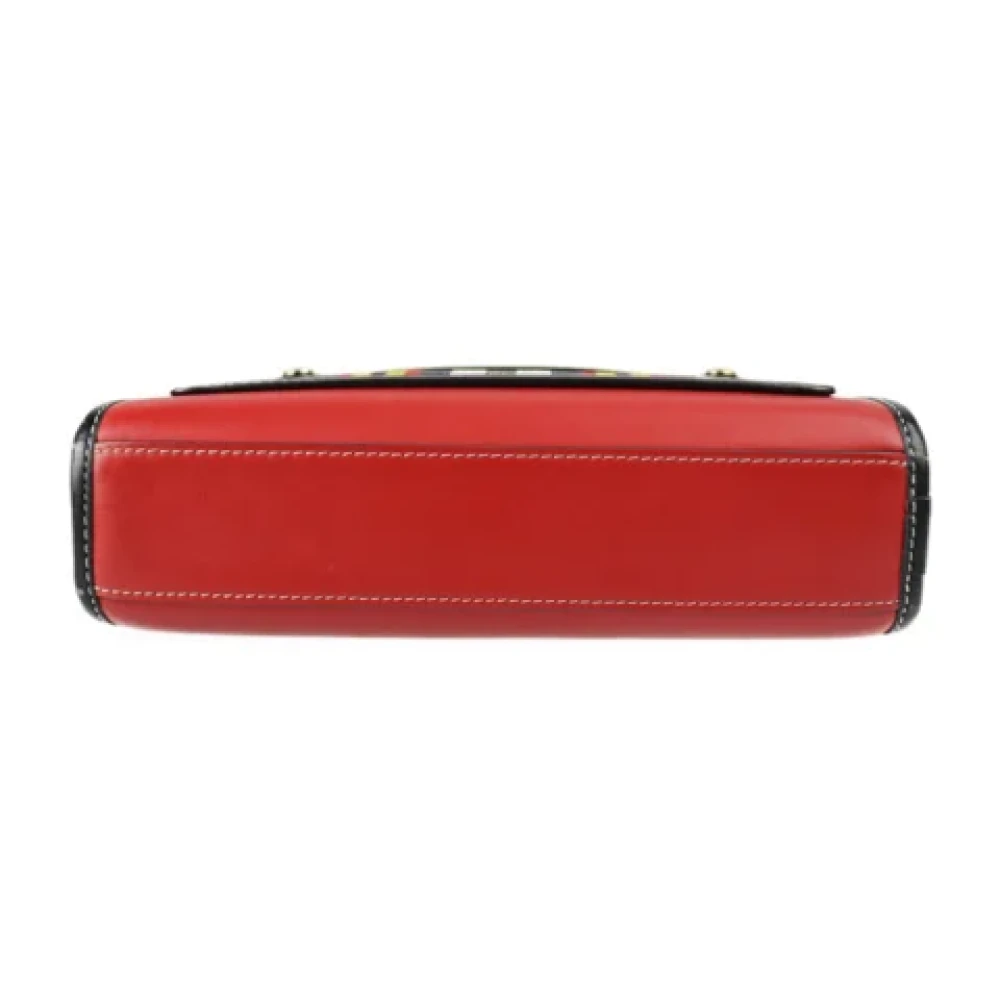 Burberry Vintage Pre-owned Fabric handbags Red Dames