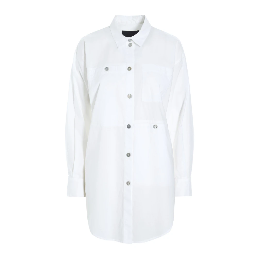 Bitte Kai Rand Core Katoenen Shirt met Zakken Wit White Dames