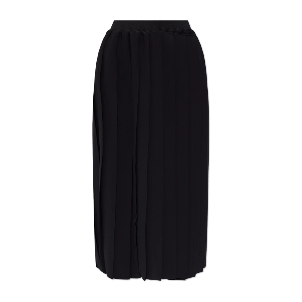 MM6 Maison Margiela Plooirok Black Dames