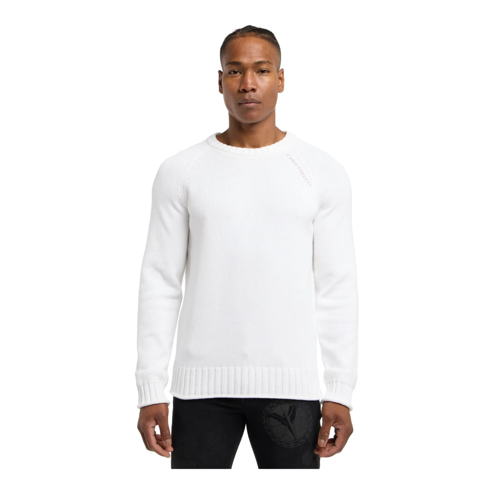 carlo colucci Stijlvolle Gebreide Trui White Heren