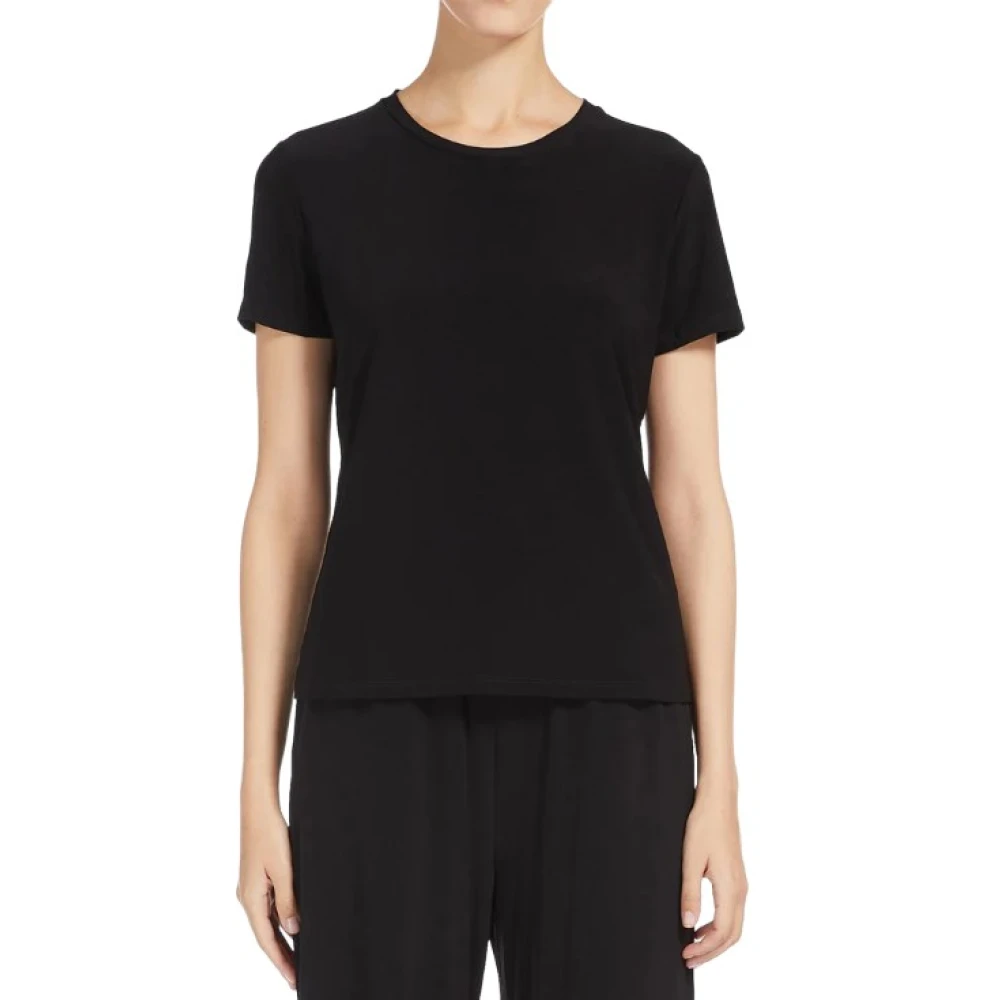 Max Mara Zwarte T-shirts en Polos Regular Fit Black Dames