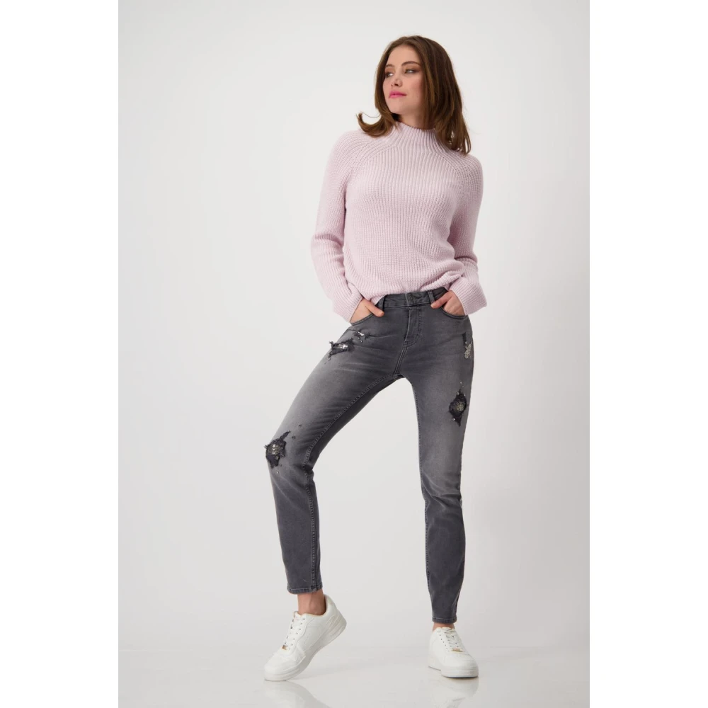 monari Stijlvolle Pullover Sweater Pink Dames