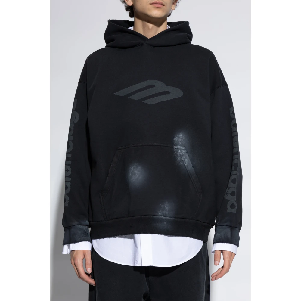 Balenciaga Katoenen sweatshirt Black Heren