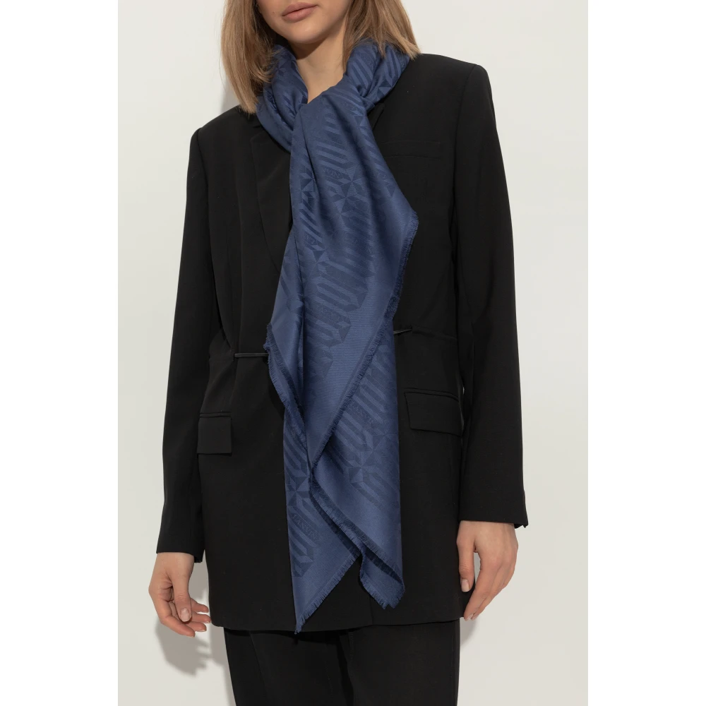 Lanvin Sjaal met monogram Blue Dames