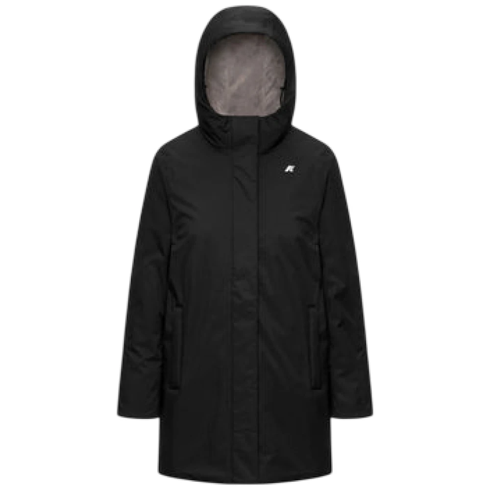 K-Way Donna Nero - Sophie Twill Soft Beaver - Coats - Xl - Immagine 2