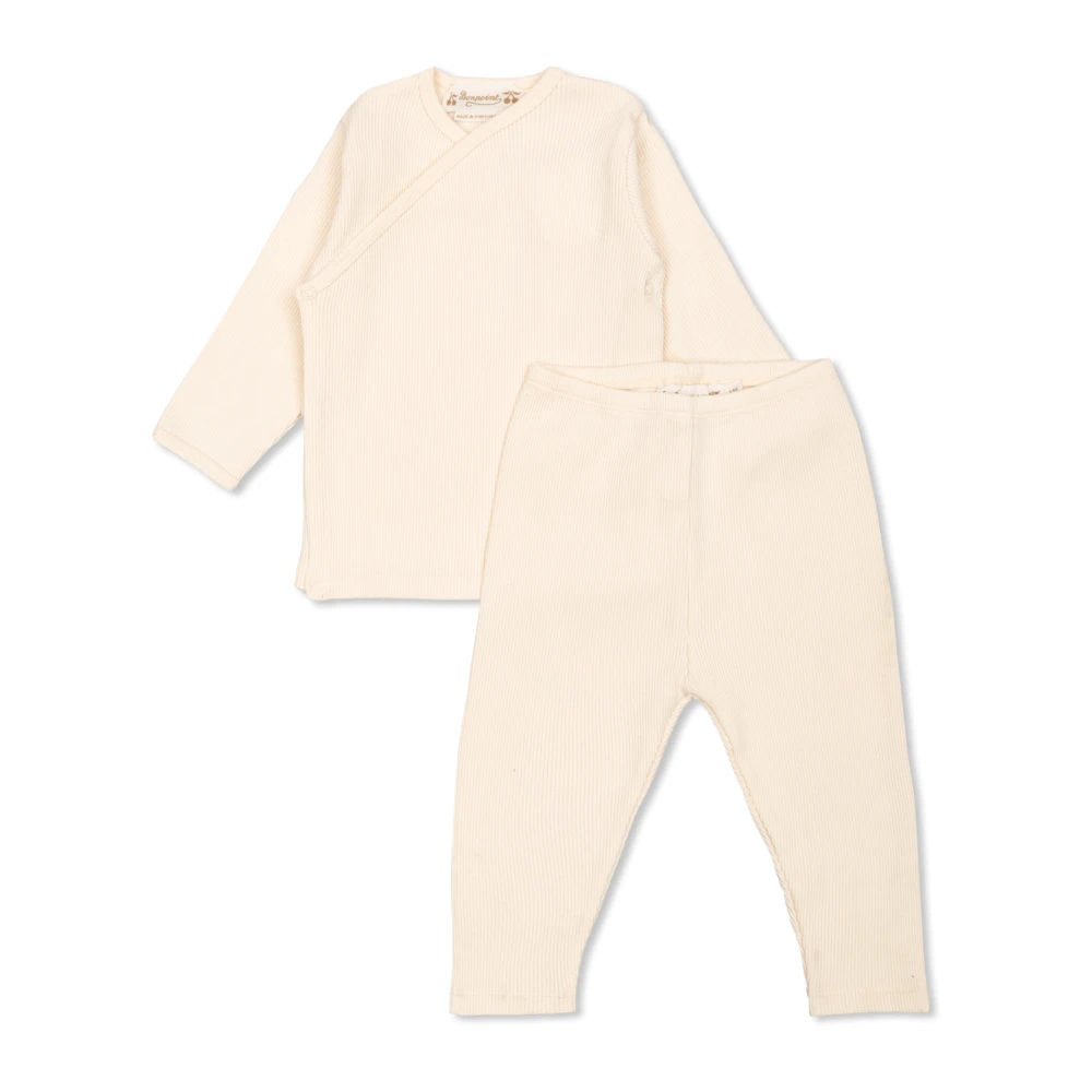 Bonpoint Bomullspyjamas Beige, Unisex