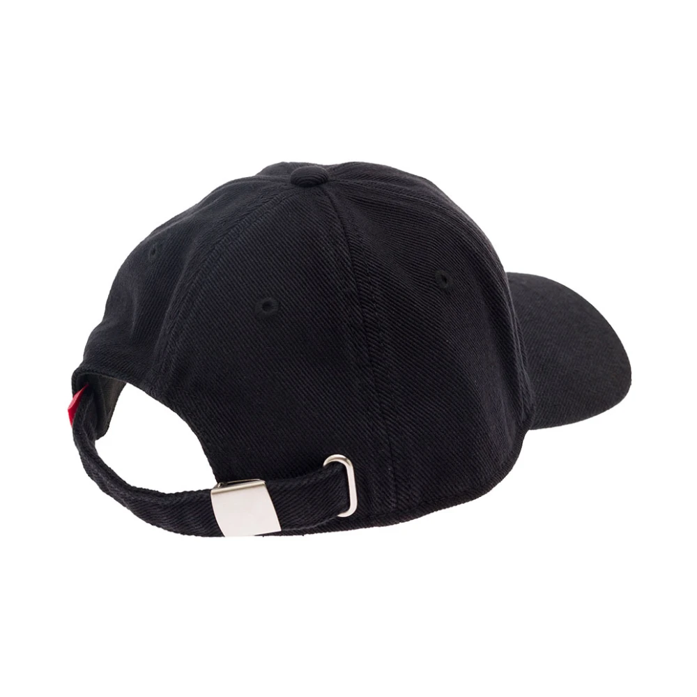 Diesel Zwarte Baseballpet met Ovale D Black Heren