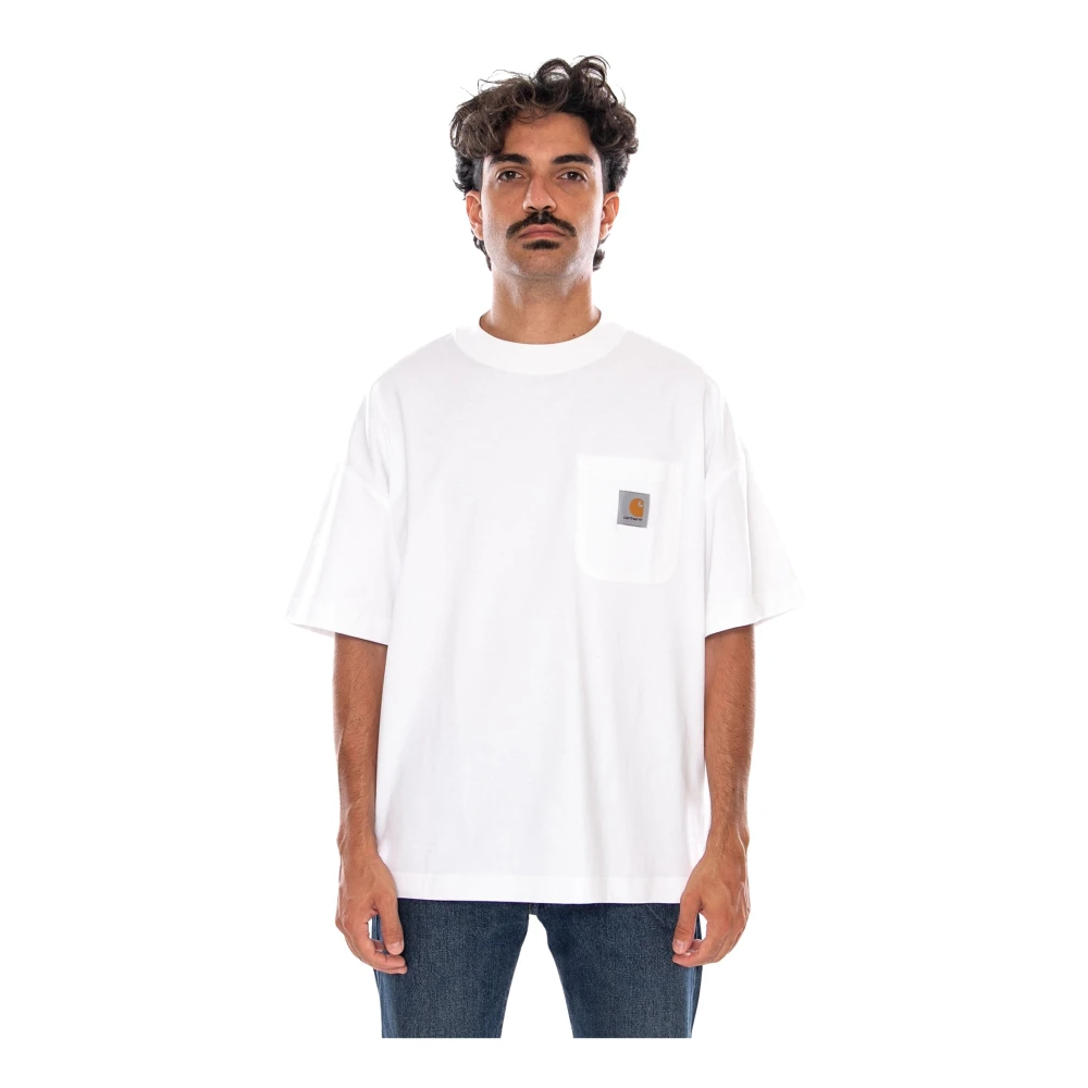 Carhartt Wip Uomo Bianco - T-Shirt Da Lavoro A Maniche Corte - Tops - L - Immagine 1