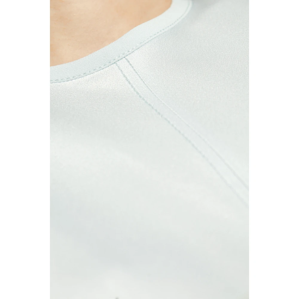 Forte Satijnen jurk Blue Dames