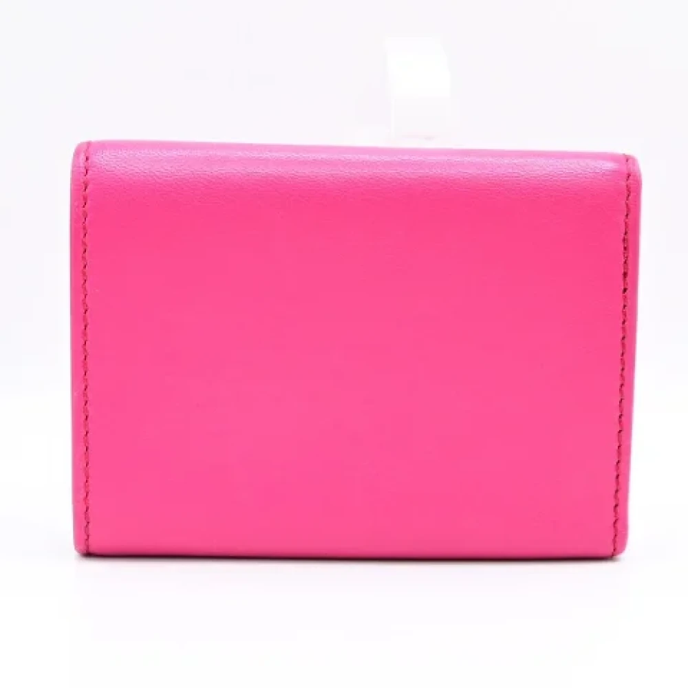 Jimmy Choo Pre-owned Leather wallets Pink Dames
